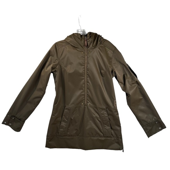 B By Burton Pull Over Anorak Snowboard Jacket Sherpa Hood Size Medium - Picture 1 of 15